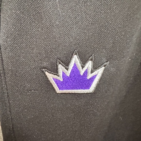 Adidas Track Pants 2XL Black Sacramento Kings NBA Warm Up Snap Game Day Gym READ - Picture 5 of 15